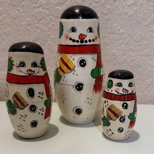 Snowman Nesting Set